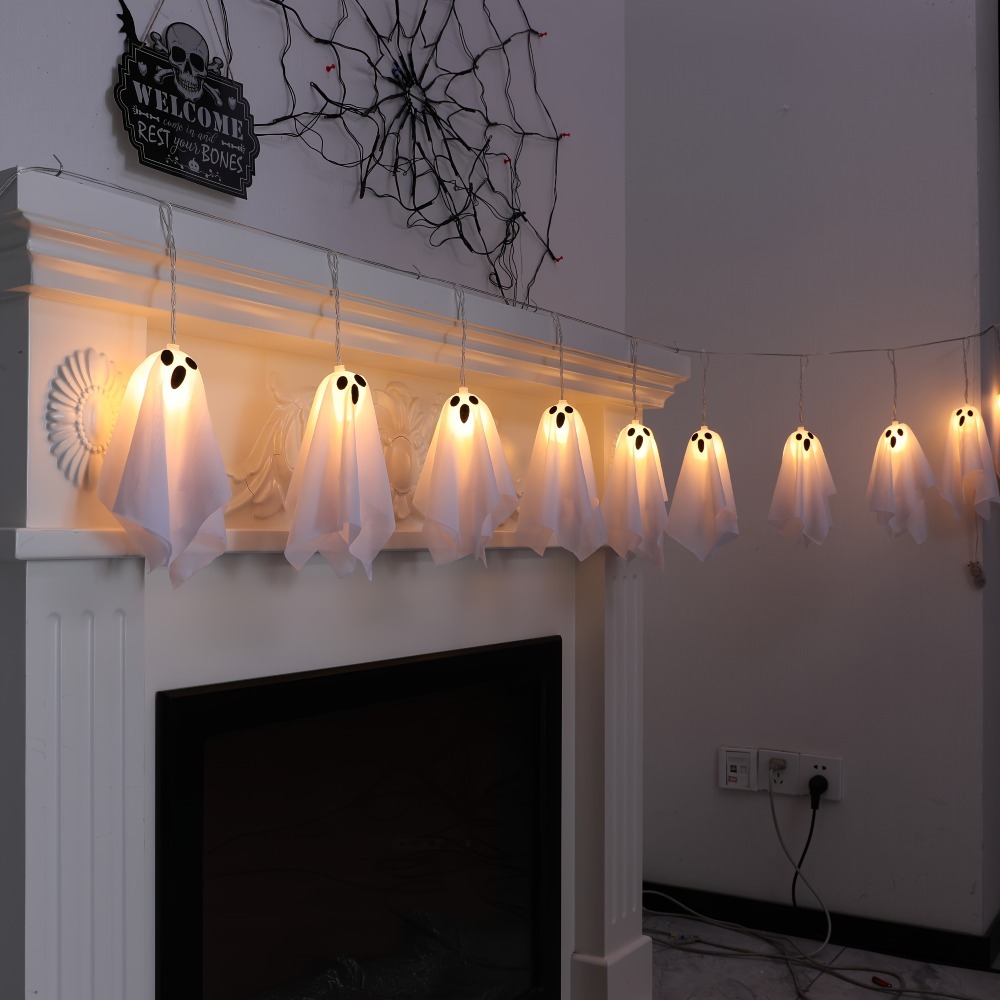 Led Fairy String Lights - 1 Set of 10 Halloween Hanging