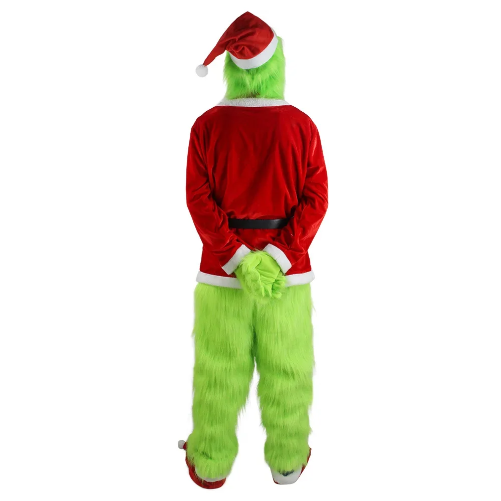 Santa Hat Plush - 2026Cosplay Costumes Green Thief Plush Mask
