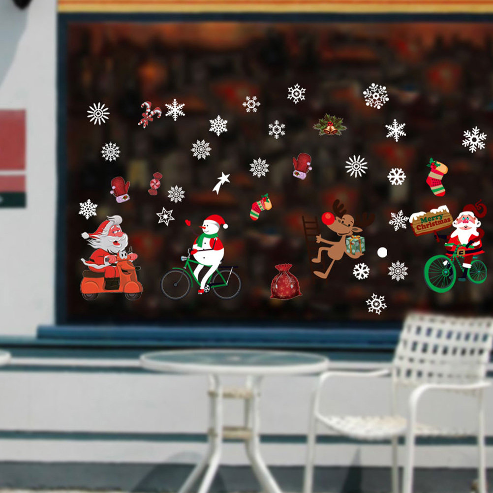 Window Winter Sticker Scene Ho - đánh giá và giá Snowflake Window Decal