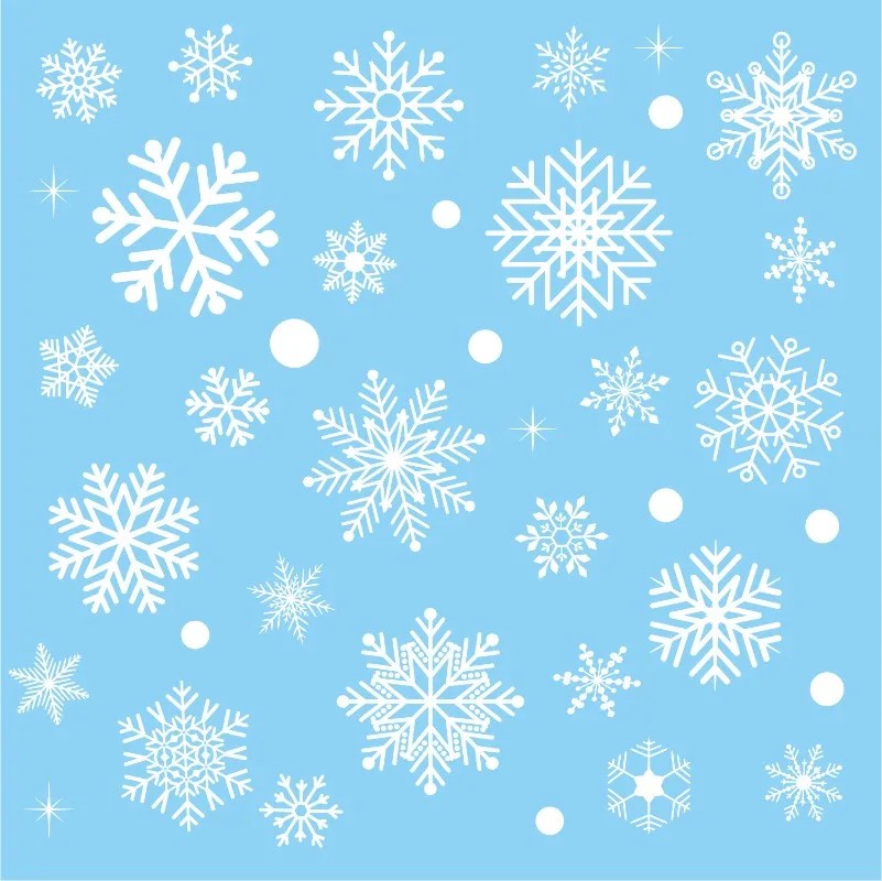 christmas window clings snowfl - đánh giá và giá Snowflake Window Decal