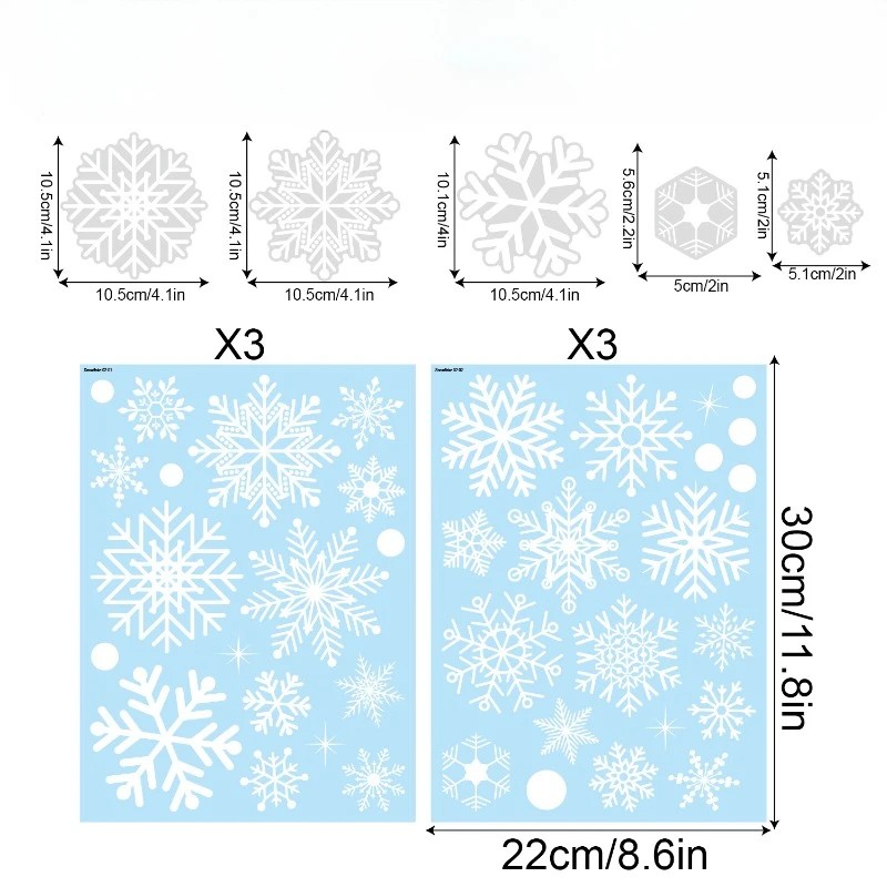 christmas window clings snowfl - đánh giá và giá Snowflake Window Decal