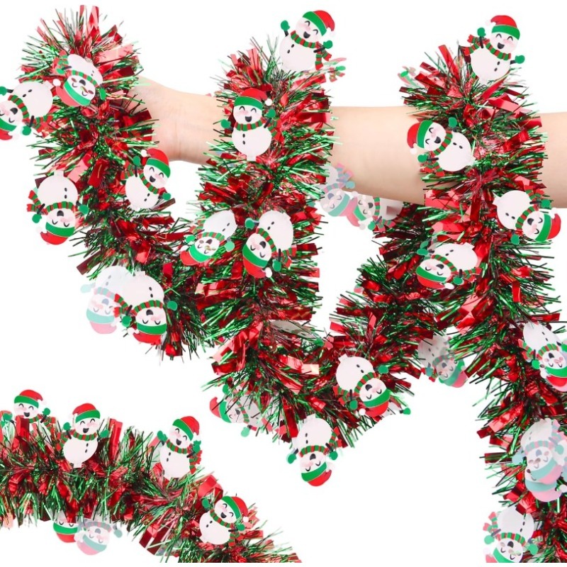 2M Red Green Christmas Tinsel  - đánh giá và giá Tinsel Garland Decoration