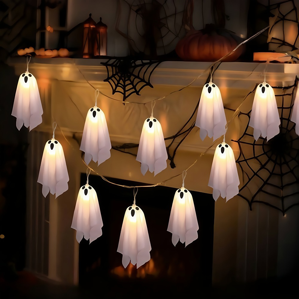 1 Set of 10 Halloween Hanging  - đánh giá và giá Led Fairy String Lights