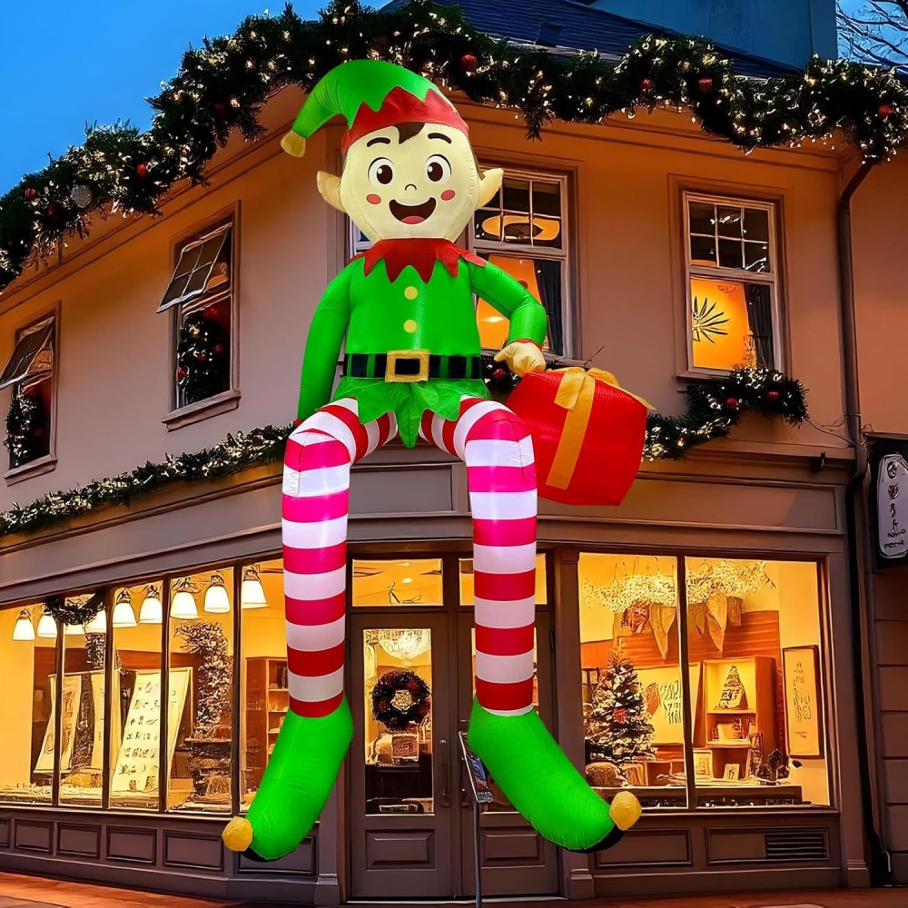 8FT Christmas Inflatables Sitt - đánh giá và giá Christmas Lights Outdoor