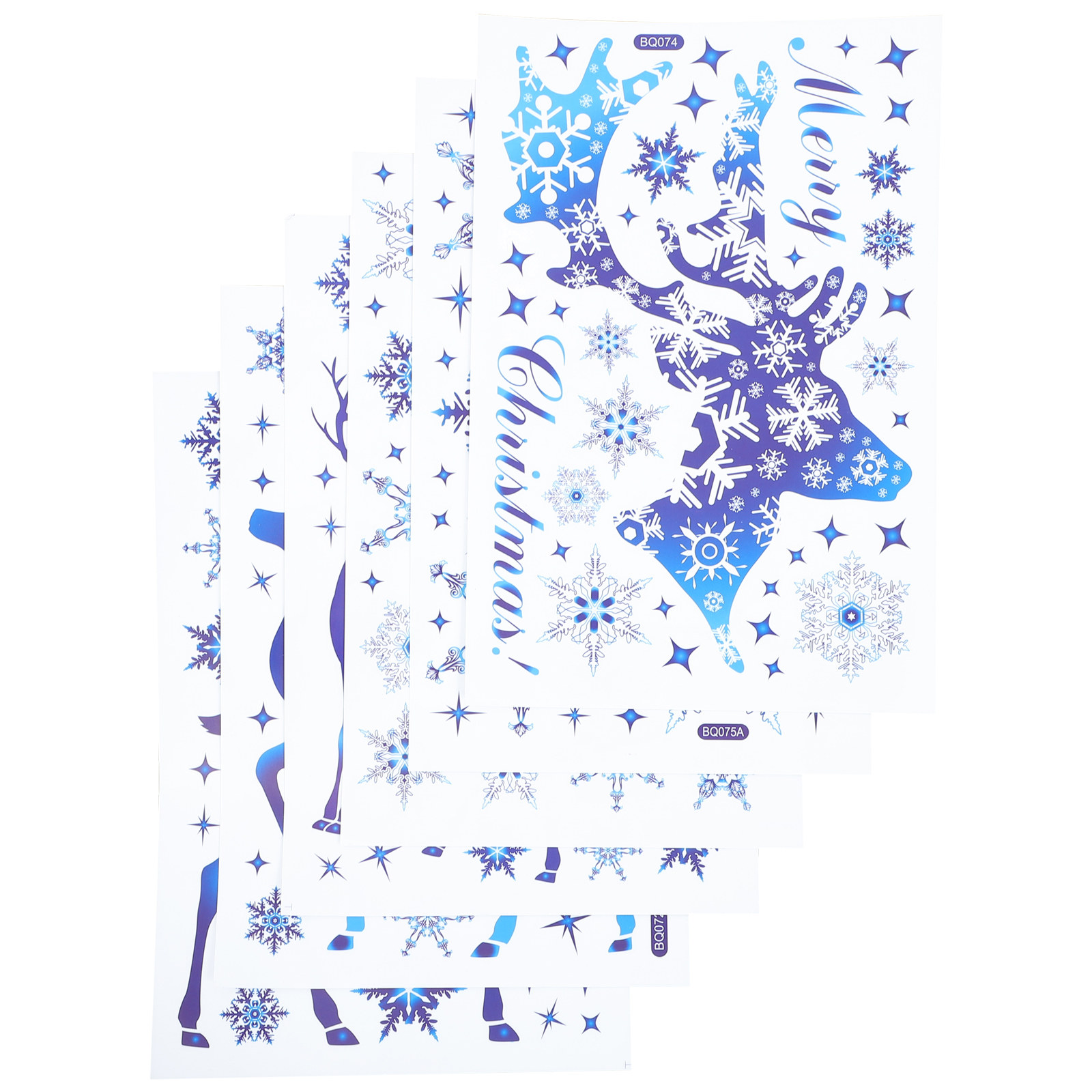6 Sheets Snow Flake Window Dec - đánh giá và giá Snowflake Window Decal