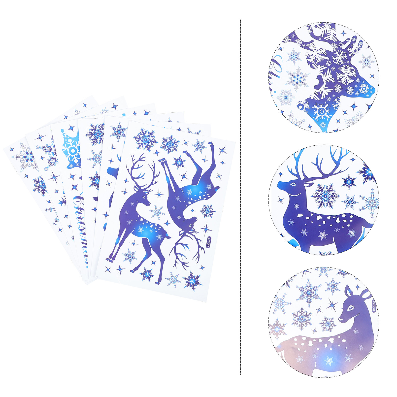 6 Sheets Snow Flake Window Dec - đánh giá và giá Snowflake Window Decal