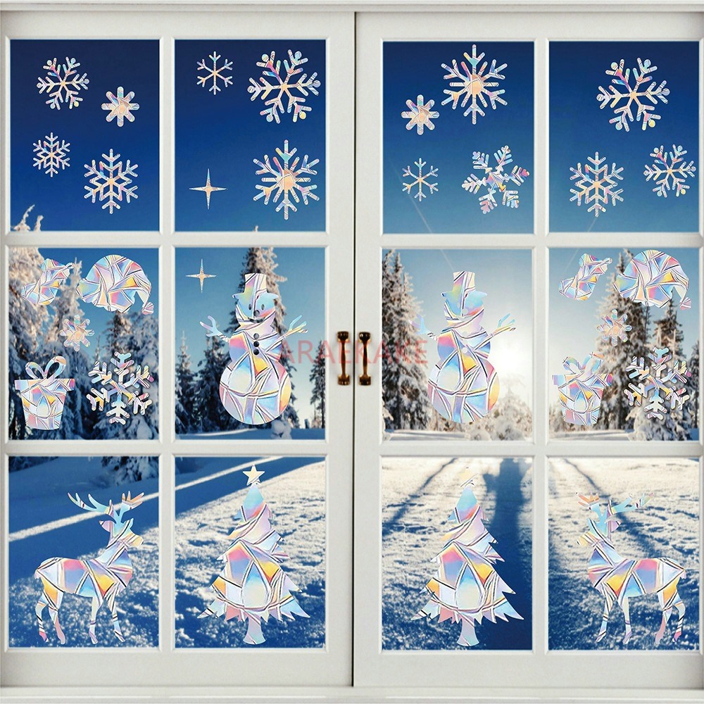 2set Christmas Electrostatic W - đánh giá và giá Snowflake Window Decal