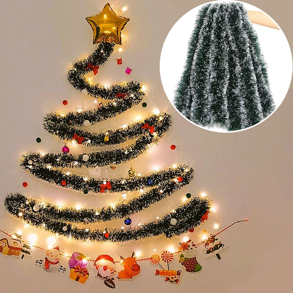 1/3/5PCS 2M Metallic Green Whi - đánh giá và giá Tinsel Garland Decoration