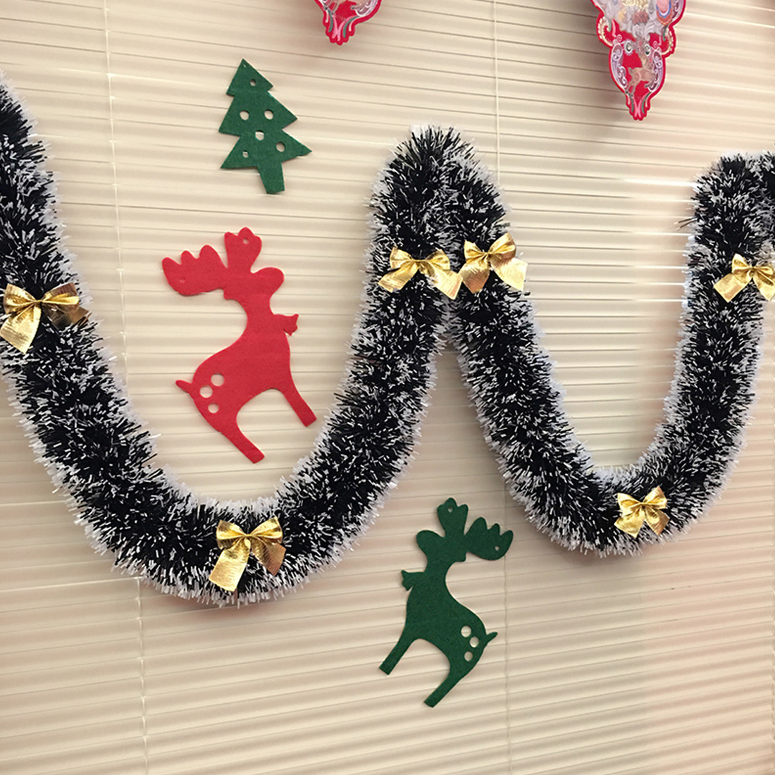 1/3/5PCS 2M Metallic Green Whi - đánh giá và giá Tinsel Garland Decoration