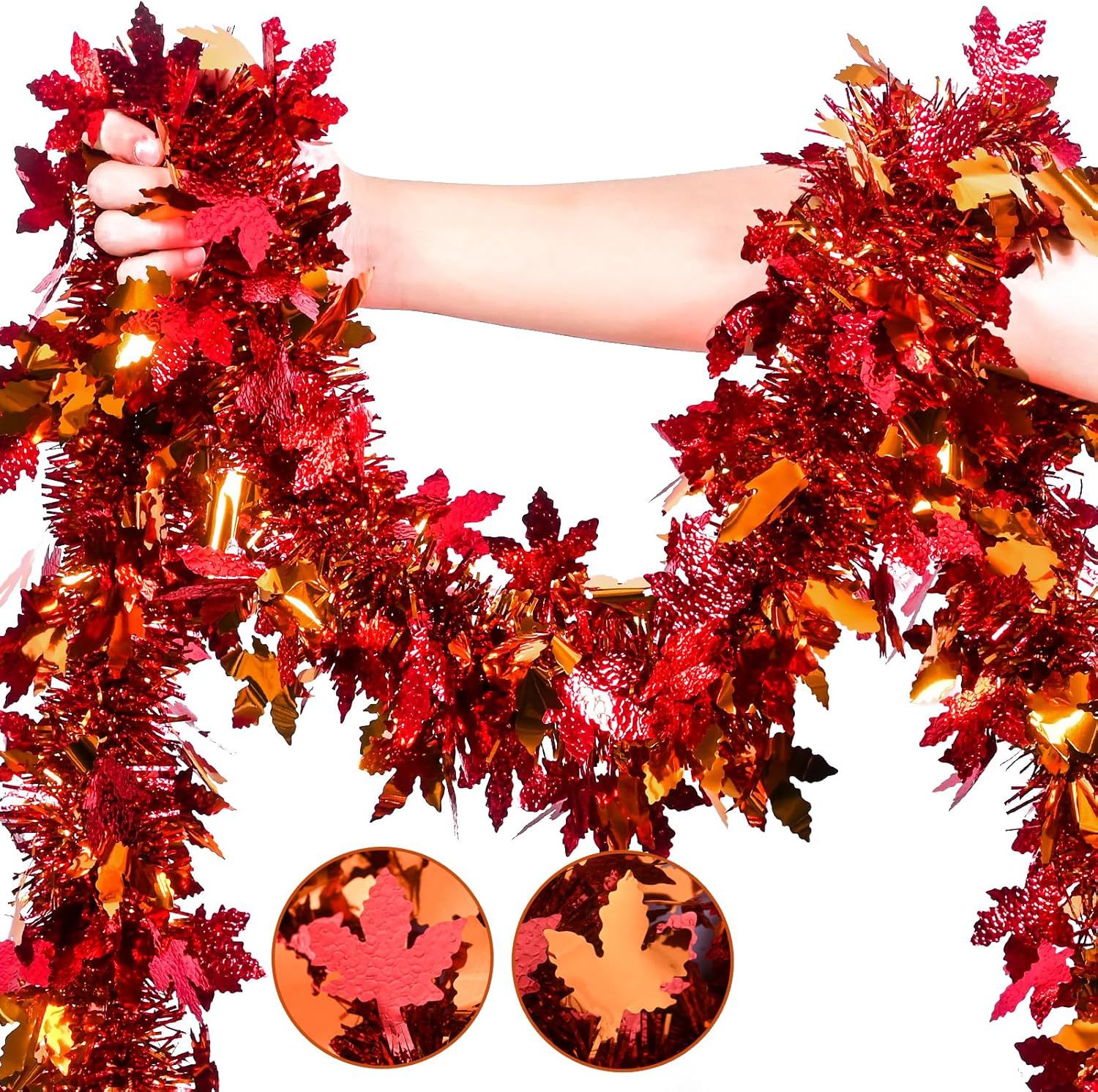 Thanksgiving Fall Tinsel Garla - đánh giá và giá Tinsel Garland Decoration