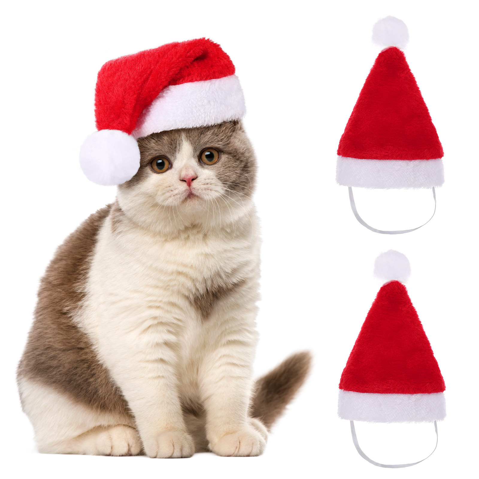 1-10PCS Luxury Soft Plush Chri - đánh giá và giá Santa Hat Plush