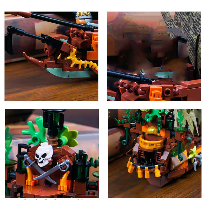 Creative MOC Pirate Boat Ship  - đánh giá và giá Lego Set Creator
